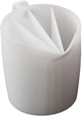 Generico per miscelare colori divisi – Contenitore artigianale in silicone, divisore per vernice a 4, per versare durevole, strumento con impugnatura ergonomica, attrezzatura riutilizzabile