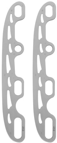 CIYODO Lames de Rechange pour Patins à roulettes Hockey sur Glace, Acier Inoxydable, Taille Petite 253 Mm, Pièces Solide et Compatibles pour Patinage Sportif en Extérieur et Intérieur