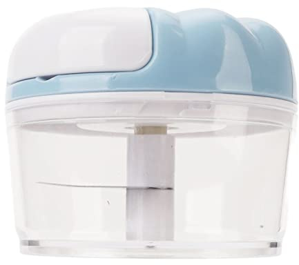 CHICIRIS Vitlökshackare Manual Multipurpose Effektiv Vitlöksfärs för Kök Använd Transparent Design 137g (Blå)
