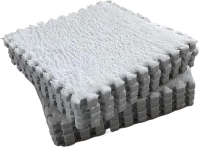 Alfombra Acolchada de 6 uds for Alfombra, Rompecabezas Espuma Eva, Estera Felpa Suave for Mantener en la habitación para Habitación