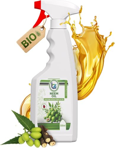 B4Green Olio di Neem per Piante Spray Pronto Uso 500ml Antiparassitario | Olio di neem biologico contro afidi, cocciniglia, mosca bianca, ragnetto rosso e moscerini, per orto e rose