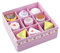 New Classic Toys 10626 Wooden Cake and Pastry Assortment in Gift Box-9 Pieces-Pretend Play Kids Cooking Simulation Educational Perception Toy for Preschool Age Toddlers Boys Girls, Multi Color