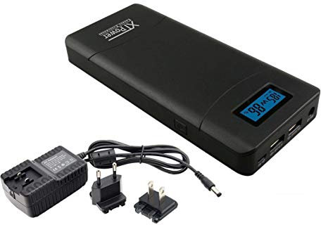 XTPower XT-20000QC3-PA Banco de energía - DC Moderno + Batería USB QC3 con 20400 mAh - 1x USB, 1x USB QC3 y conexión DC de 12 a 24V 65W - para ordenador portátil, tableta, iPhone Galaxy