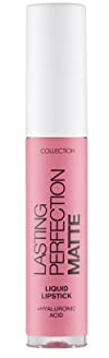 Collection Cosmetics Lasting Perfection Matte Liquid Lipstick, Moisturising, Transfer-Proof, 3.5ml, Ambitious