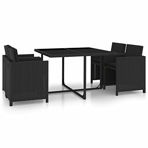 Festnight Gartenmöbel Set 4 Personen Sitzgruppe Garten Essgruppe Holz Gartentisch mit 4 Stühlen Set Gartengarnitur Sitzgarnitur Terrassenmöbel Gartensessel Esstisch Holzisch Massivholz Akazie