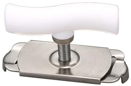Porceosy Apribottiglie universale per coperchio per artrite, in acciaio inox, con manico regolabile, facile presa, colore: bianco