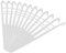 Mikikit Râteau à Feuilles en Plastique pour Jardin Outil De Jardinage Râteau Robuste pour Pelouses à Dents Souples Multifonctionnel
