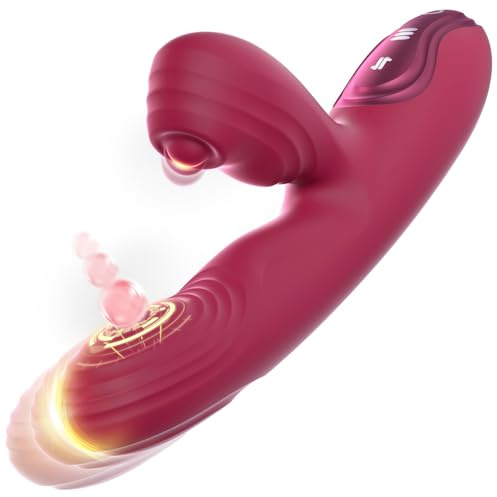 G-Spot Rabbit Vibrator | Klitoris Stimulator für Sie mit 7 Stoßfunktion | G-Punkt-Vibratoren mit 8 Vibrations 8 Pulsieren | Anal Vibrators Akku-Technik | Wasserdichtes Dildo Sex-Spielzeug für Frauen
