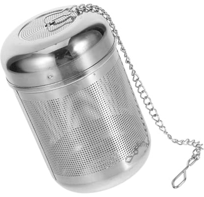IWOWHERO Infusor de Té de Acero Inoxidable Cadena para Filtrar Especias y Hojas de Té, Colador Compacto para Cocinar y Marinar Carnes