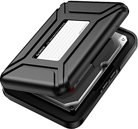 ORICO Hard Drive Case 3.5 inch HDD Storage Carrying Case Anti-Static and Shockproof External Hard Drive Portable Case, Compatible with WD, Seagate, Toshiba, Samsung, Hitachi, Crucial-PHXBK