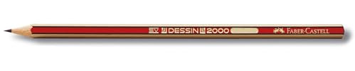Faber Castell 2000 Nº2 B – Bleistift, 12 Stück, schwarz
