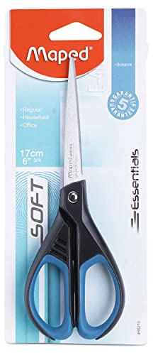 Maped Acier inoxydable Ciseaux symétriques Bi-Mat Essentials Soft 17 cm