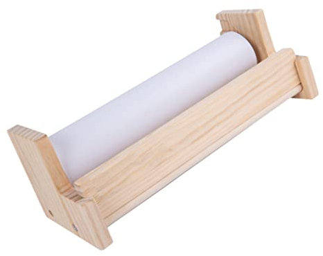 Cabilock Staffelei Aus Holz Mit Papierrollenhalter Für Tisch Ablage Blankopapier Aufbewahrungshalter Für Papier Halter Für Chinesisches Malpapier