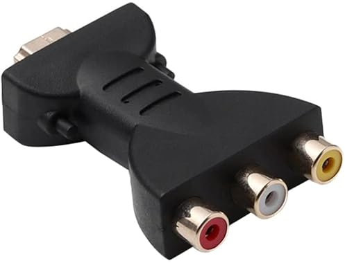 Adaptador HDMI a 3 RCA Portátil - Convertidor AV Rojo Blanco Amarillo HD