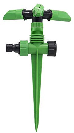 Accesorios del sistema de riego por goteo para jar 4 piezas de picos automáticos de 360 ​​grados 3 brazos rotativos rociadores de riego jardín patio césped agricultura boquillas de irrigación