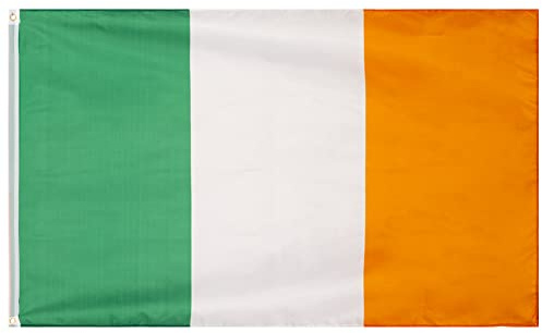 MUWO Flagge Nations Together 90 x 150 cm Nationalmanschaften, doppelseitige Gartenflagge, wetterfeste Fanflagge, Fußballflagge Polyester Länderfagge Deutschland mit Ösen (Republik Irland)