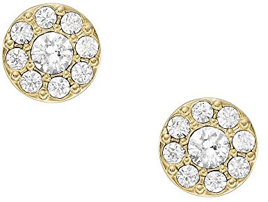 Fossil Damen Ohrringe aus goldfarbenem Edelstahl mit Pfosten-/Bolzenverschluss