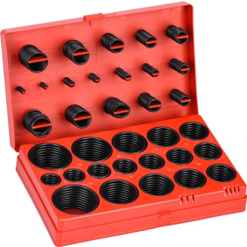 HATANSE 419 Pieces O Ring Assortment Diameter 3-50 mm Sealing Rings Assortment Kit Rubber Seal Set Electric Seal Set Acid Heat and Oil Resistant for Hoses Sanitary Taps, 32 Sizes