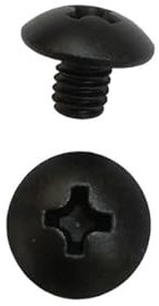 GamirA M4 x 5 mm x 9 mm Schwarze Schrauben, Schwarze Anti-Rost-Verarbeitung, Phillips – Flachrundschrauben (Color : 50pcs Screws)