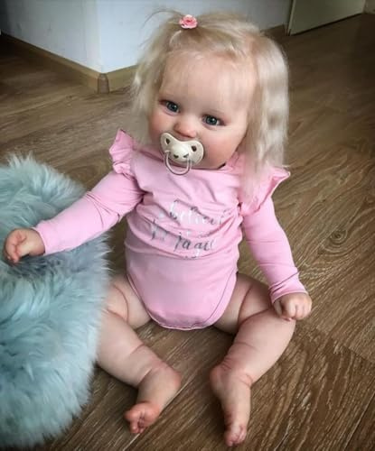 Zero pam Reborn Baby Lebensecht Baby Mädchen 20 Zoll 50CM Reborn Reborn Puppe Mädchen ab 3 Jahren