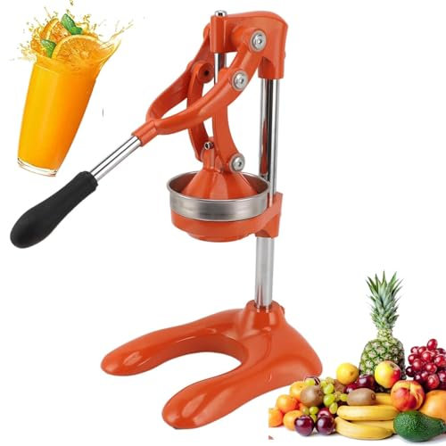 Exprimidor de Cítricos de Grado, Exprimidor Manual de Frutas, Exprimidor de Zumo de Naranja para Limón, Lima, Granada, Acero Inoxidable 304