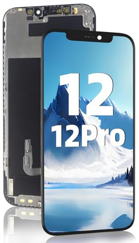 Écran pour iPhone 12/iPhone 12 Pro LCD 6.1 de Remplacement pour écran Tactile 3D Touch Digitizer (Pas livré avec des Outils de réparation)