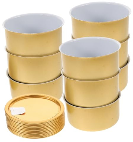 LABRIMP 12pezzi Lattine Vuote Per Cibo Per Gatti e Snack Contenitori Ricaricabili Per Alimenti Barattoli Festivi Per Biscotti e Dolci