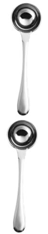 Alipis 2 Piezas cuchara dosificadora de acero inoxidable cucharas para servir cucharada pequeña medida cucharilla de cucharilla para cuchara de acero inoxidable Cuchara medidora