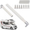 Barra de agarre para por puerta, barra transversal ajustable para puertas de RV | Accesorios para RV, barra de puerta de pantalla para la mayoría de puertas de , mujeres
