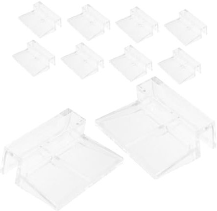 ROMISBABA 12st Halterung Für Aquariumabdeckung Aquarium Luftstein Deckelklammern Für Aquarien Große Aquarien Aquariumständer Aquarienhauben Aquarium Groß Aquariumkühler Acryl Transparent