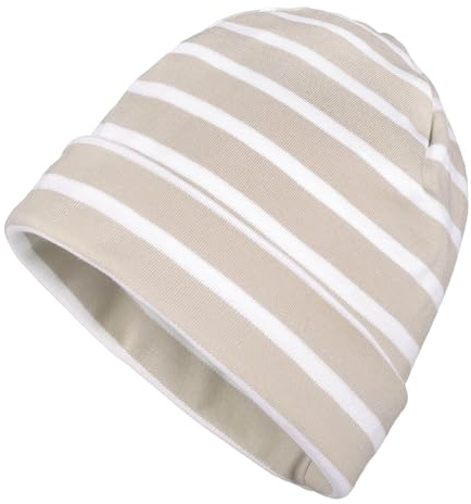modAS Mütze Maritime Rollmütze Unisex für Kinder und Erwachsene – Ringelmütze Baumwollmütze mit Streifen in Royal/Weiß bis 52 cm Kopfumfang (Kleinkind)