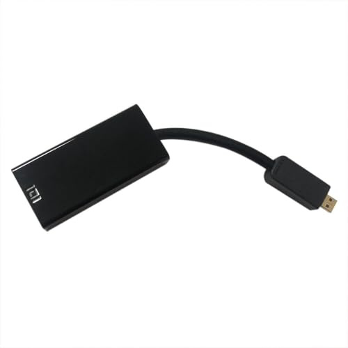 ZAHARA Adaptateur d'extension ethernet pour Mini HDMI USB to VGA ethernet LAN Adapter Cable