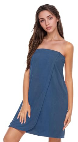 XGOPTS Bademantel Damen Saunakilt Große Saunatuch mit Klettverschluss | Verstellbare Saunatuch Damen, Angenehmes Saunahandtuch, Damen Sauna Frottee Bademantel 175 x 85 cm