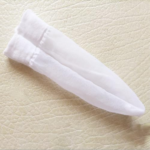 Causal Herren transparente Hülsenabdeckung Bequemes Netz-Tanga-Beutel-Design (JJ offene Scheide weiß)