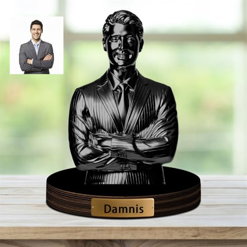 Personalizado Foto Estatua Placa Letrero, Foto Personalizada Retro Escultura de Metal, acrílico Imagen Recorte y Familia Recuerdo Estatua, Retrato Regalo para Bodas, Familia