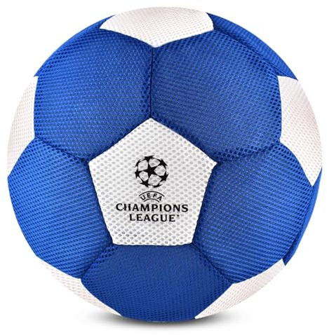 Hy-Pro Offiziell lizenzierter Fußball – Riesen 14 Zoll Mesh-Ball für Fußball & Multisport-Spiele drinnen und draußen – Weicher & Sprungfreudiger Ball mit Logo und Vereinsfarben