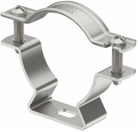 OBO Bettermann ASL 733 53 A2 Abstandsschelle mit Langloch, 44-53mm, Edelstahl, rostfrei (1362994)