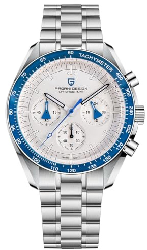 Pagani Design 1701 V6 Moon Armbanduhr Herren Quarz Chronograph Uhren Japan VK63 Uhrwerk Edelstahl Wasserdicht Sportuhr