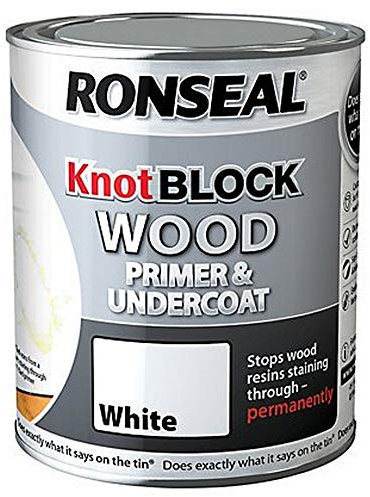 Ronseal RSLKBPU25L Knot Block Primer and Undercoat, White, 2.5 Litre