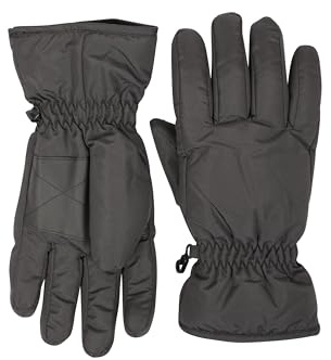 Mountain Warehouse Womens Ski Gloves - Snowproof, Textured Palm, Fleece Lined Warm Glove - For Skiing, Snowboarding & Outdoors Black M