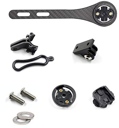 Integrierter Lenkerhalter für MTB-Computer ， für Garmin Edge （Typ 200, 500, 510, 800, 810 & 1000） Bryton GPS- und Computer-Halterungsserie, Schwarz matt/glänzend (matt)
