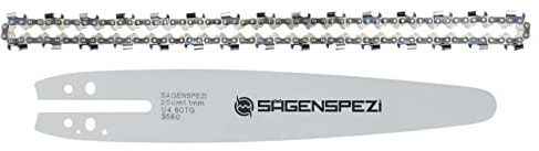 Sägenspezi Carving 25cm Schwert-Set mit 1 Kette 1/4 60TG 1,1mm passend für Stihl 023 MS230