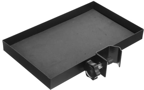 UPKOCH Metallene Mikrofonhalterung Multifunktionale Aufbewahrungsablage für Mikrofone und Musikzubehör Schwarz Tragbar und Rutschfest für Proben | Großes Fassungsvermögen, Rutschfest, Leicht, Schlichtes Design für Verschiedene Orte