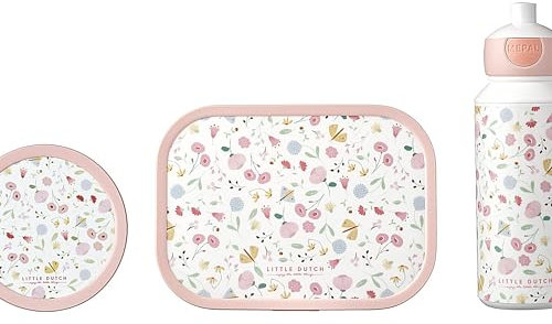 lunchset campus (pu+lb+fb) - flowers & butterflies