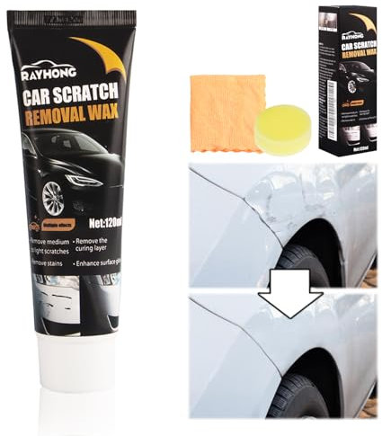 Pasta Abrasiva per Carrozzeria, shallyong Pasta Rimuovi Graffi Auto, Polish Auto Rimuovi Graffi, Pasta Abrasiva Lucidante, Kit Rimuovi Graffi Auto, per Ripara Graffi Carrozzeria Auto
