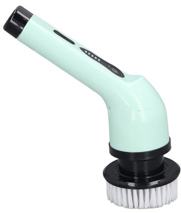 Lavasciuga pavimenti elettrico, lavasciuga pavimenti a batteria con 9 testine sostituibili e manico regolabile ad alta efficienza per la pulizia multifunzionale