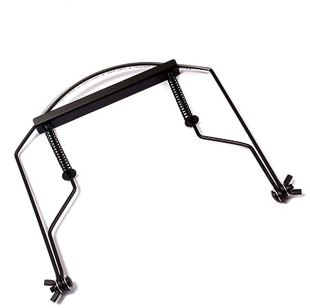 SECFOU 10löcher Mundharmonikahalter Edelstahlrahmen Mundharmonika-halsband Mundharmonika-zubehör Stabiler Halter Für Freihändiges Spielen