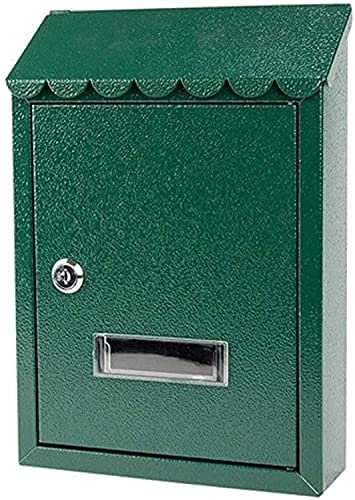 Wall-Mount Mailbox Wall Mount Mailboxes,Letterbox Mailbox Box Residential Mailbox Pastoral Painted Inbox Creative with Lock Small MailboxLetterbox Parcel Box Drop Box 830