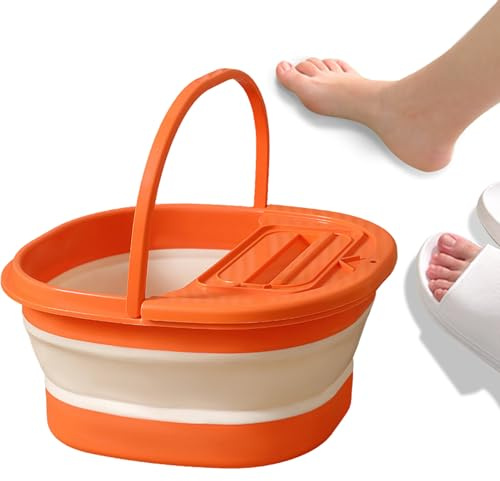 Bañera Para Remojar Pies Bolsa De Lavado Antideslizante | Contenedor Para Remojo De Pies para Hombres Mujeres Personas Mayores Viajes Acampada Spa Centro Hotel Dormitorio Baño