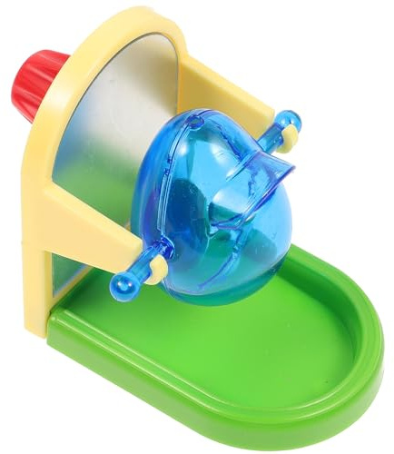 HOUDERCO Educational Parrot Training Food Leakage Dispenser for Budgerigar Cockatiel Pet Plaything Interactive Bird Feeder for Exercise and Fun Random Color